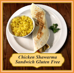 Chicken-Shawarma Sandwich Gluten-Free